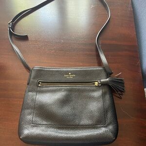 Kate Spade Black Pebbled Leather Crossbody Bag